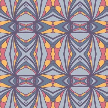 Abstract ornament pattern. kaleidoscope effect. Illustrazione stock