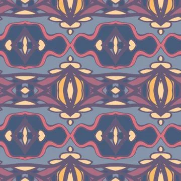 Abstract ornament pattern. kaleidoscope effect. Illustrazione stock