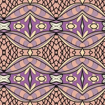 Abstract ornament pattern. kaleidoscope effect. 스톡 일러스트