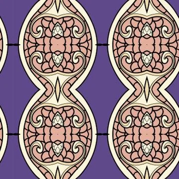 Abstract ornament pattern. kaleidoscope effect. Stock Illustration