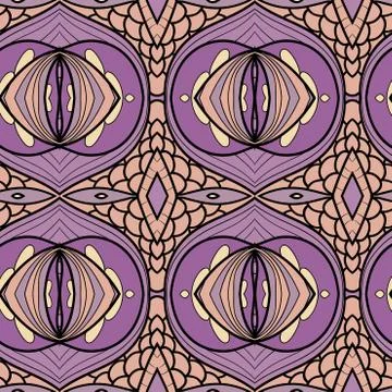 Abstract ornament pattern. kaleidoscope effect. Illustrazione stock