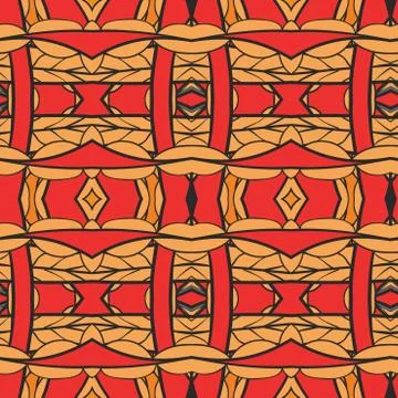 Abstract ornament pattern. kaleidoscope effect. Illustrazione stock