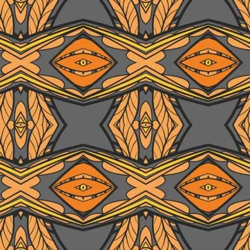 Abstract ornament pattern. kaleidoscope effect. Illustrazione stock