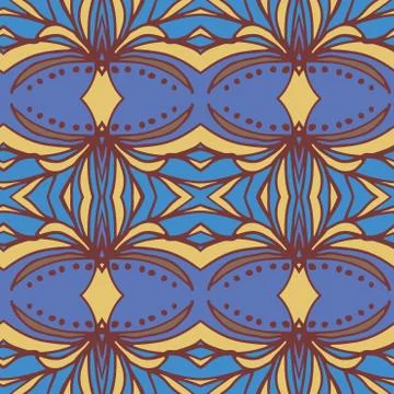 Abstract ornament pattern. kaleidoscope effect. Stock Illustration