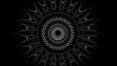 Abstract ornament with rotating elements - seamless looping (FULL HD) Stock Footage 83089522