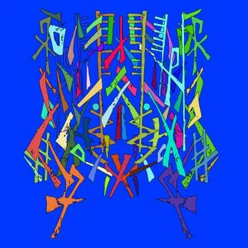 Abstract ornament spot Stock Illustration