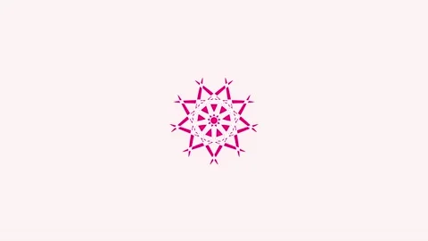 Abstract ornamental digital mandala Stock Footage 159698102
