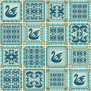 Abstract ornamental patch seamless pattern 스톡 일러스트