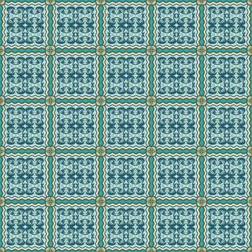 Abstract ornamental patch seamless pattern Stockillustratie