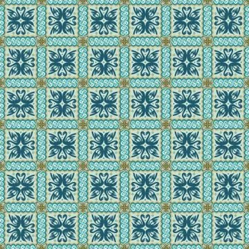 Abstract ornamental patch seamless pattern Illustrazione stock