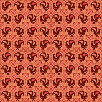 Abstract ornamental patch seamless pattern イラスト素材