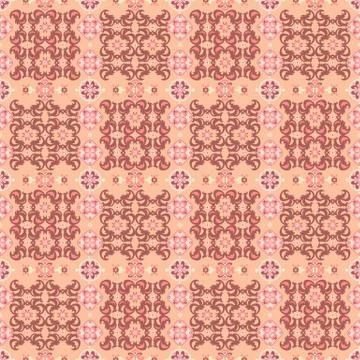 Abstract ornamental patch seamless pattern イラスト素材