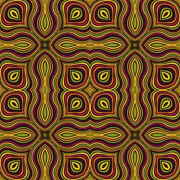 Abstract ornamental patch seamless pattern Illustrazione stock
