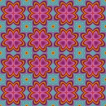 Abstract ornamental patch seamless pattern Illustrazione stock