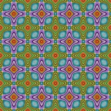 Abstract ornamental patch seamless pattern Stock Illustration