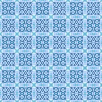 Abstract ornamental patch seamless pattern Illustrazione stock