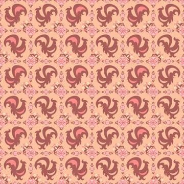 Abstract ornamental patch seamless pattern Illustrazione stock