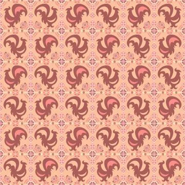Abstract ornamental patch seamless pattern Stock Illustration
