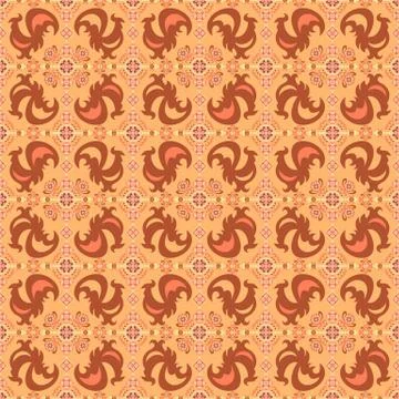 Abstract ornamental patch seamless pattern Stock Illustration