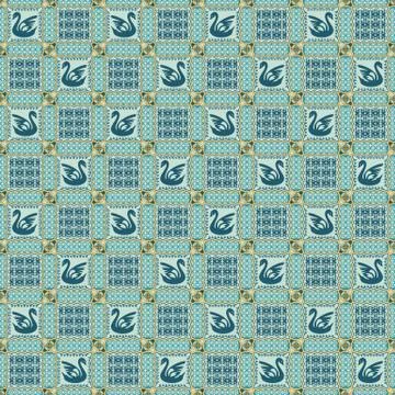 Abstract ornamental patch seamless pattern Stock Illustration