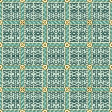 Abstract ornamental patch seamless pattern Stock Illustration