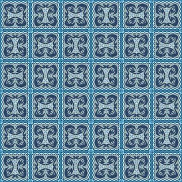 Abstract ornamental patch seamless pattern Illustrazione stock