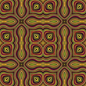 Abstract ornamental patch seamless pattern Illustrazione stock