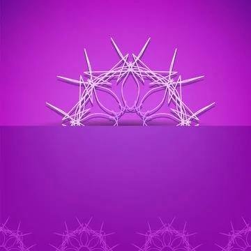 Abstract Ornamental Pattern on Pink Background Abstract Ornamental Pattern... Foto stock