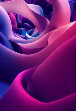 Abstract ornamental pink waves pattern Stock Illustration