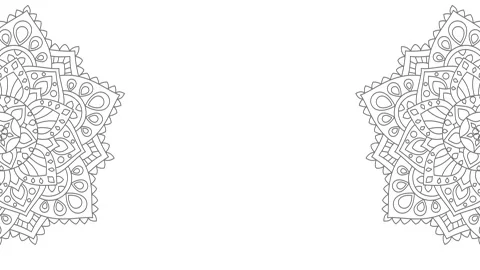 Abstract ornamental round pattern, mandala. Stock Animation. Fascinating mandala Stock Footage 146935901