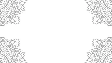 Abstract ornamental round pattern, mandala. Stock Animation. Fascinating mandala Stock Footage 146935916