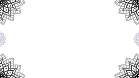 Abstract ornamental round pattern mandala Stock Footage 285111373