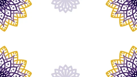 Abstract ornamental round pattern mandala Stock Footage 285111638