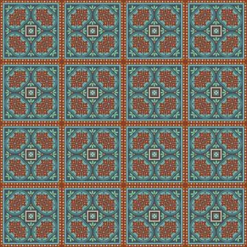 Abstract ornamental seamless pattern. Ilustração Stock