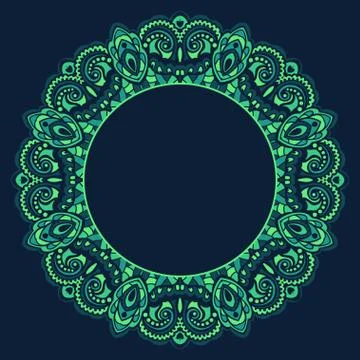 Abstract ornate frame. Element for design Stock Illustration