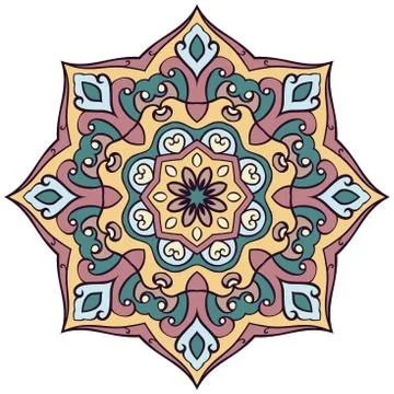 Abstract ornate mandala. Stock Illustration