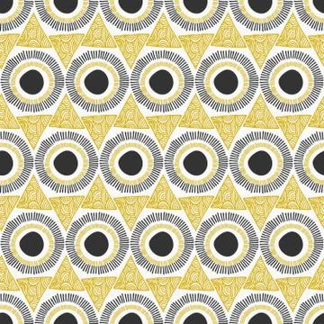Abstract Ornate Seamless Pattern Illustrazione stock