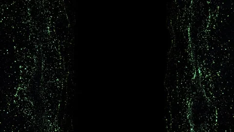 Abstract oscillating network of points and lines. Looped animation with depth of Stock Footage 253476496