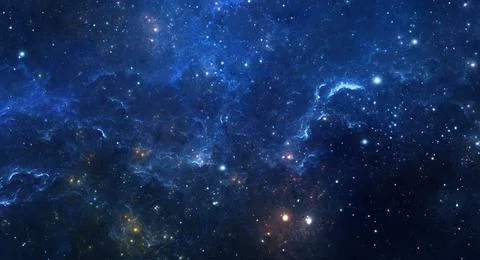 Abstract outer space background with stars Stock Illustration