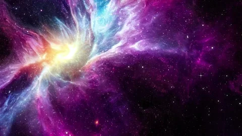 Abstract outer space endless nebula galaxy Stock Footage 268478333