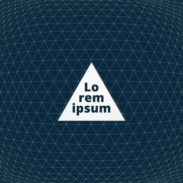 Abstract outline geometric triangle pattern seamless convex. Vector illustrat Illustrazione stock