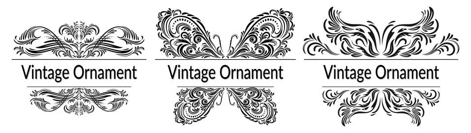 Abstract Outline Patterns Stock Illustration