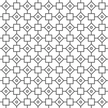 Abstract outline seamless pattern Stock Illustration