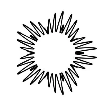 Abstract outline star shape. Blast, flash. Decorative burst. Linear design Stock Illustration