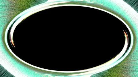 Abstract Oval Frame with Glowing Effect Stock Footage 289136735