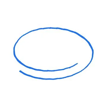 Abstract Oval Frame For Text Hand Drawn Doodle Vector Graphic Illustration Stock Illustration