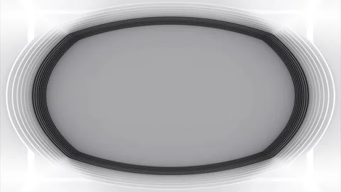 Abstract Oval Frame with White Background Stock Footage 284406398