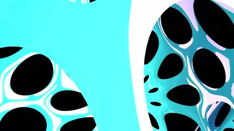 Abstract oval shape with blue reflection background 4k video 스톡 동영상 243553321