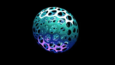 Abstract oval shape with blue reflection background 4k video 스톡 동영상 243720067