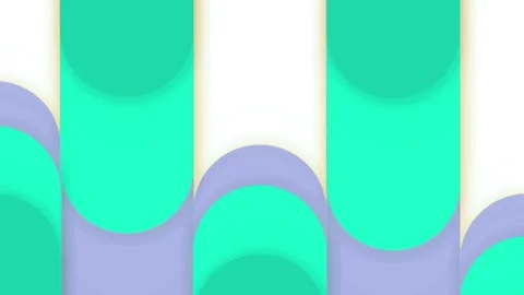 Abstract oval shape pattern transition in varying colors Stock Footage 333373750